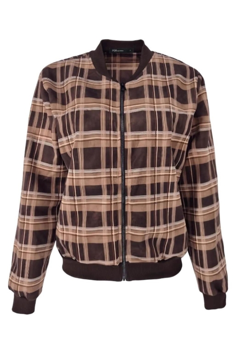 FOS Amsterdam bruine dames vest | Vooraanzicht