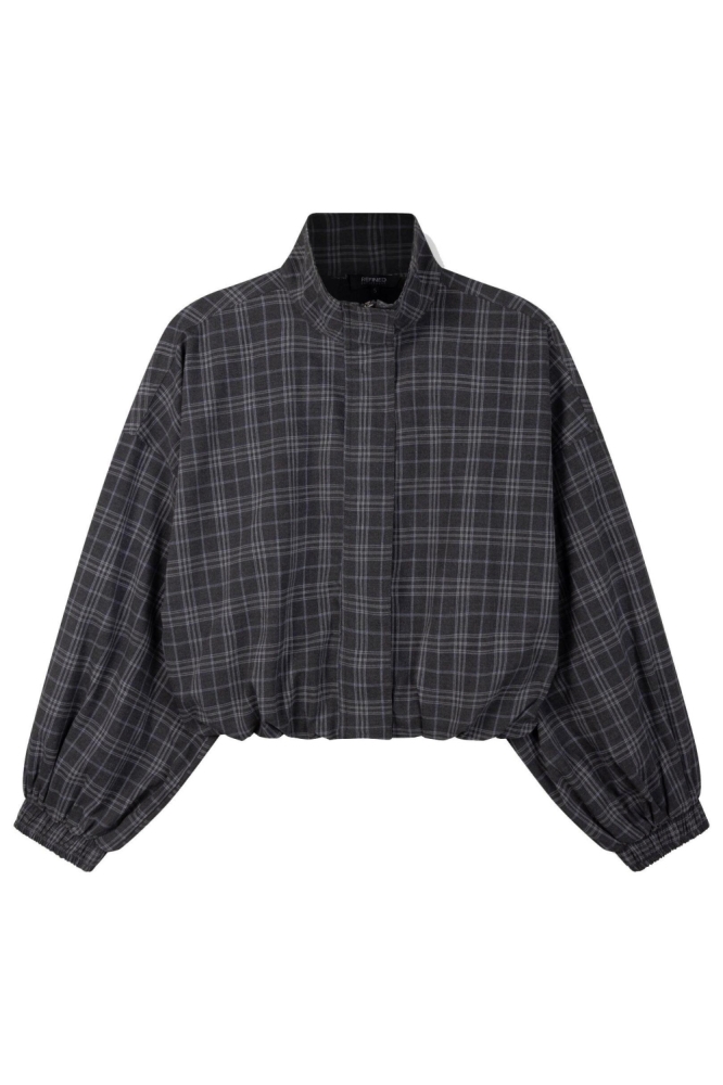 Refined Department grijze dames jas | Vooraanzicht