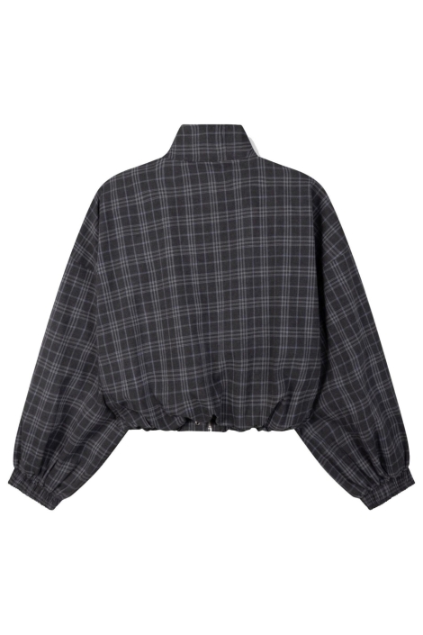 Refined Department grijze dames jas | Achteraanzicht