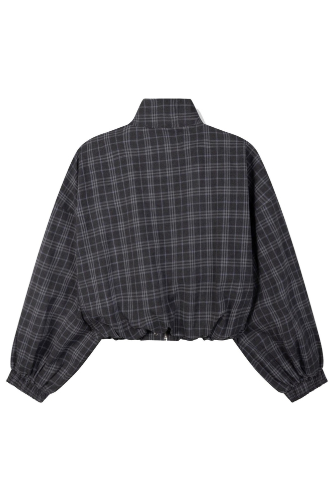 Refined Department grijze dames jas | Achteraanzicht