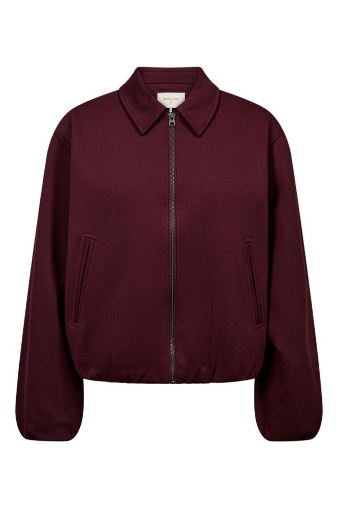 Freequent bordeaux dames vest | Vooraanzicht
