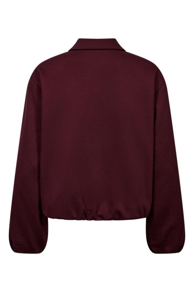 Freequent bordeaux dames vest | Achteraanzicht