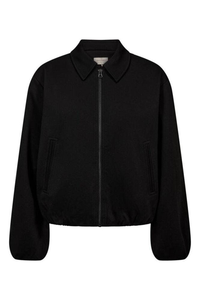 Freequent zwarte dames vest | Vooraanzicht