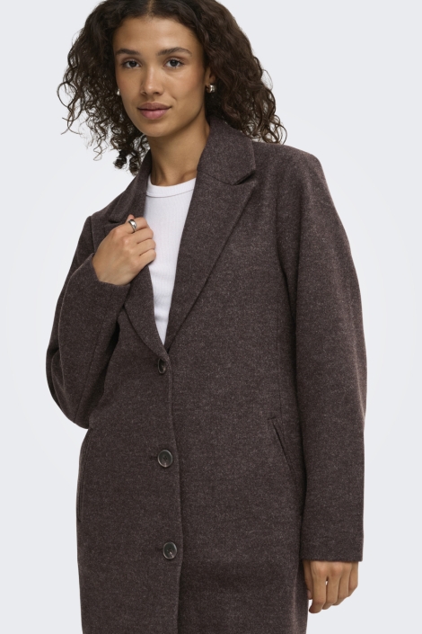Jacqueline de Yong bruine dames jas | Kleurstaal