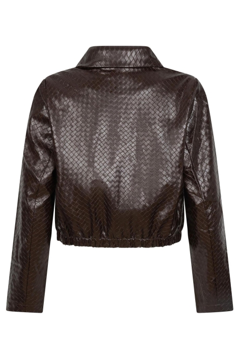 Ydence bruine dames jas | Achteraanzicht