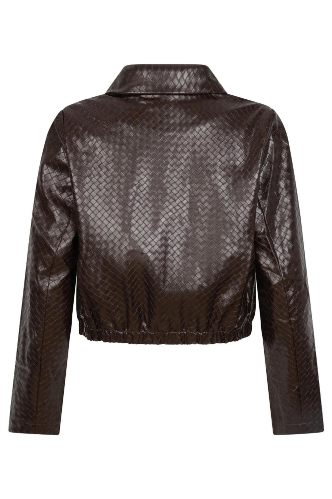Ydence bruine dames jas | Achteraanzicht