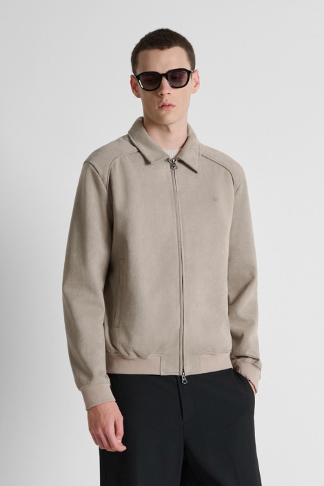 Antony Morato beige heren overhemd | Model vooraanzicht