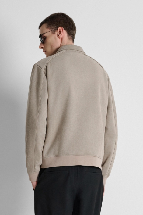 Antony Morato beige heren overhemd | Model achteraanzicht