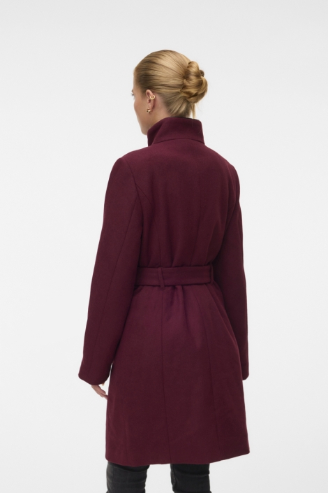 Vero Moda bordeaux dames jas | Model achteraanzicht