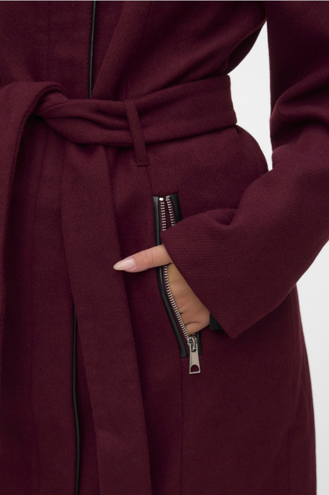 Vero Moda bordeaux dames jas | Close up