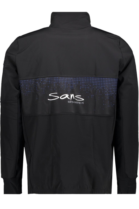 Sans zwarte heren sport jas | Achteraanzicht