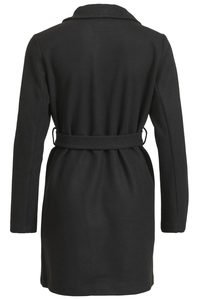 Vila zwarte dames jas | Achteraanzicht