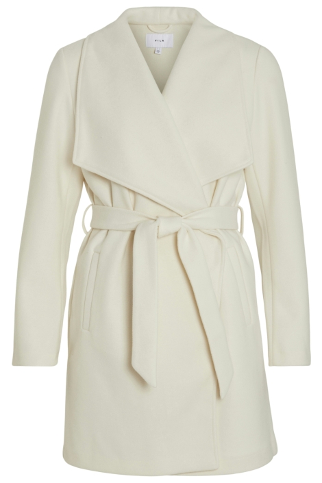 Vila beige dames jas | Vooraanzicht