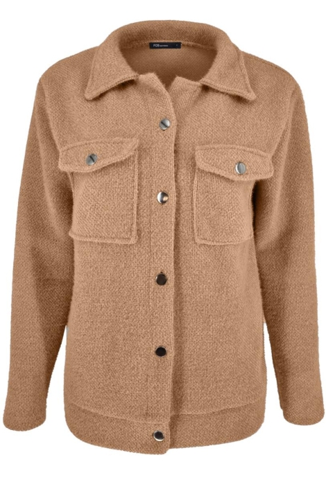 FOS Amsterdam camel dames vest | Vooraanzicht