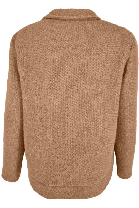 FOS Amsterdam camel dames vest | Achteraanzicht