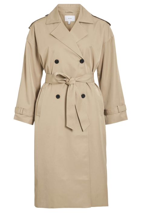 Vila camel dames jas | Vooraanzicht