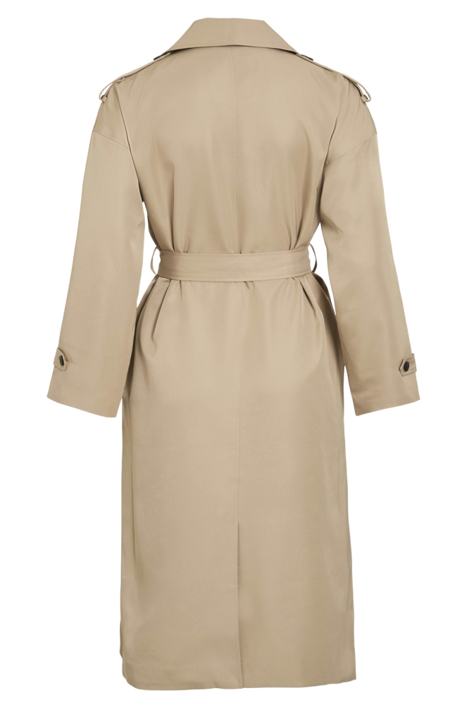 Vila camel dames jas | Achteraanzicht