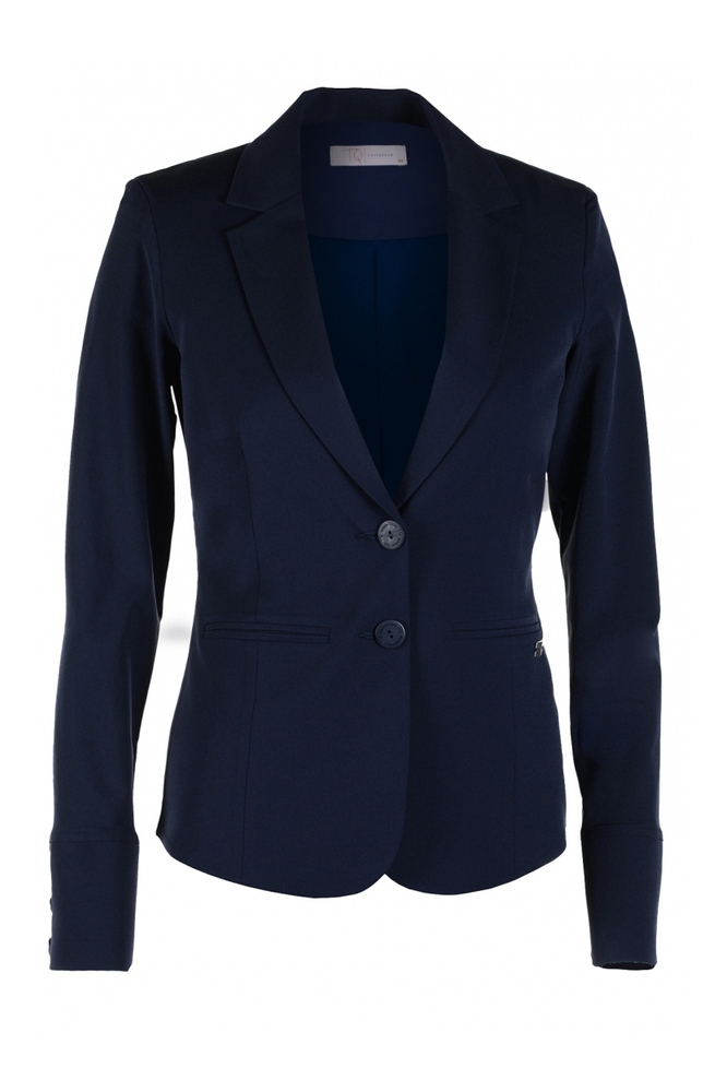 TQ Amsterdam blauwe dames blazer | Vooraanzicht