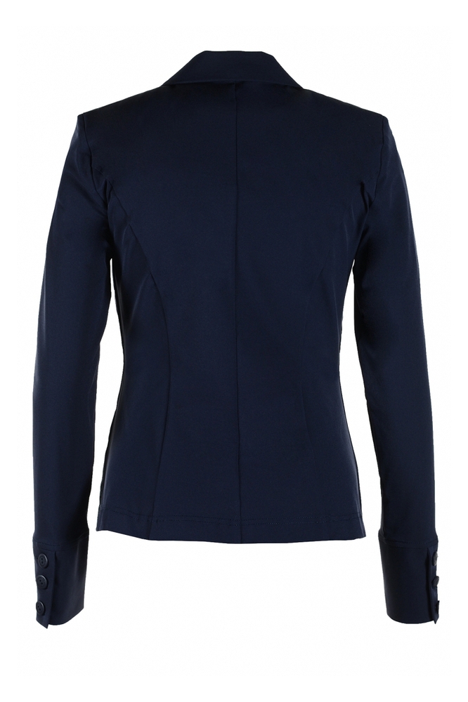 TQ Amsterdam blauwe dames blazer | Achteraanzicht
