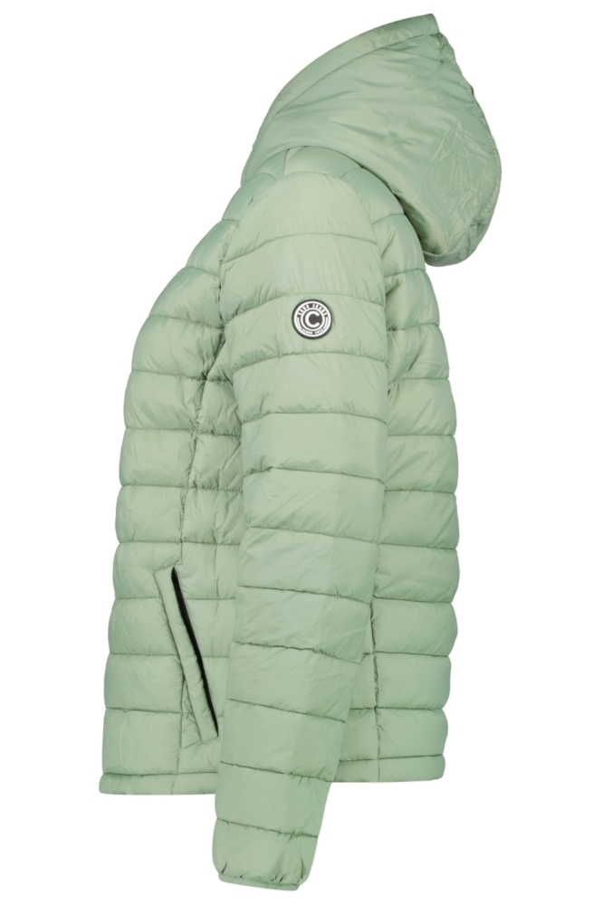 Cars groene dames jas | Zijaanzicht