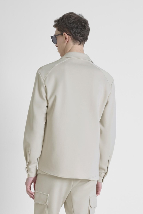 Antony Morato beige heren overhemd | Model achteraanzicht