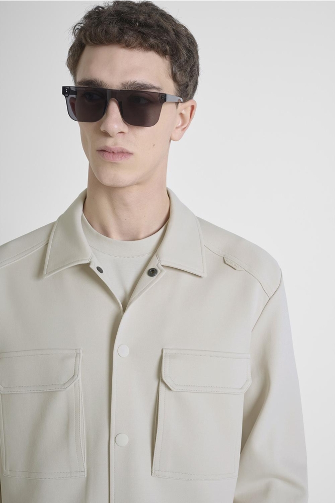 Antony Morato beige heren overhemd | Close up