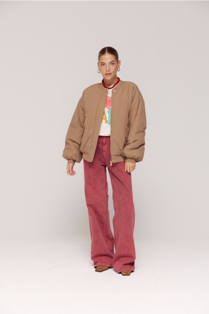 Harper & Yve camel dames jas | Model