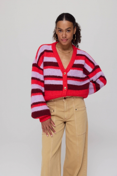 Harper & Yve rode dames vest | Model vooraanzicht