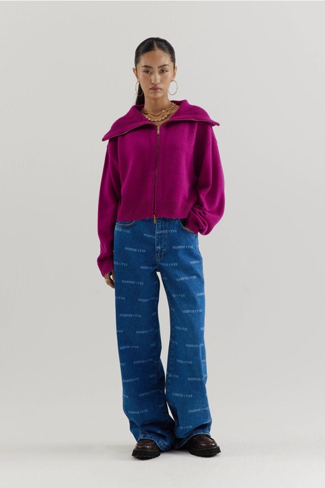 Harper & Yve paarse dames vest | Model