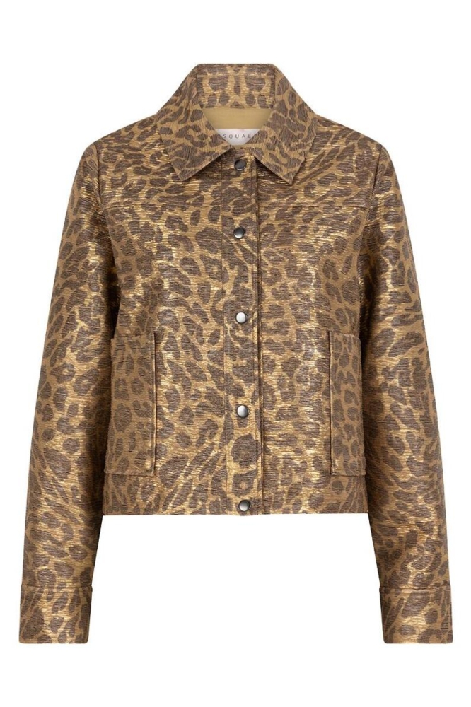 EsQualo gouden dames blazer | Vooraanzicht