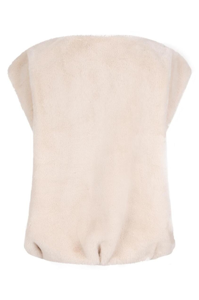 EsQualo beige dames jas | Achteraanzicht