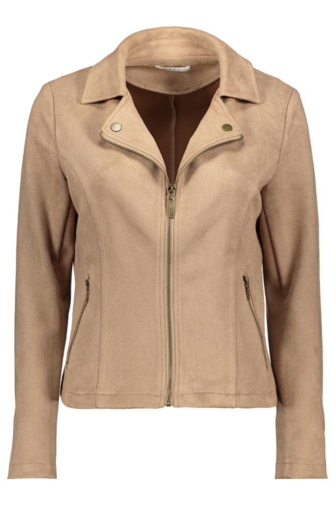 NED beige dames jas | Vooraanzicht