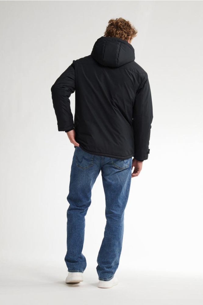 Petrol Industries zwarte heren jas | Model