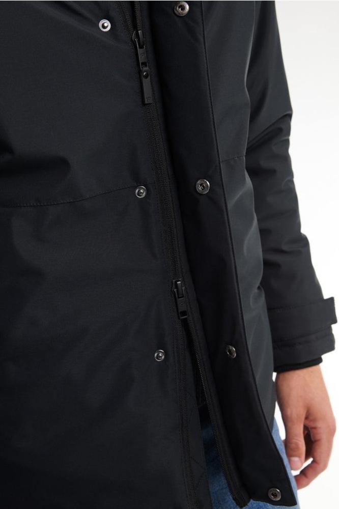 Petrol Industries zwarte heren jas | Close up