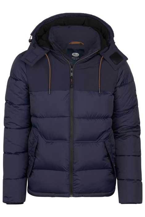 Petrol Industries blauwe heren jas | Vooraanzicht