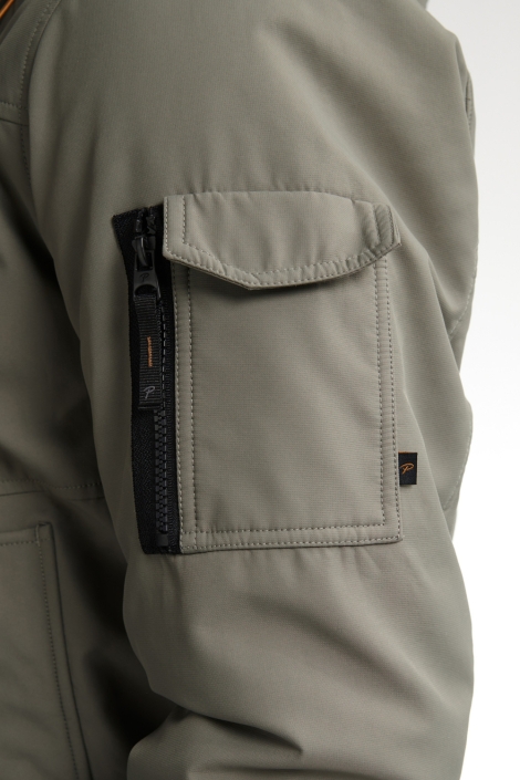 Petrol Industries groene heren jas | Close up