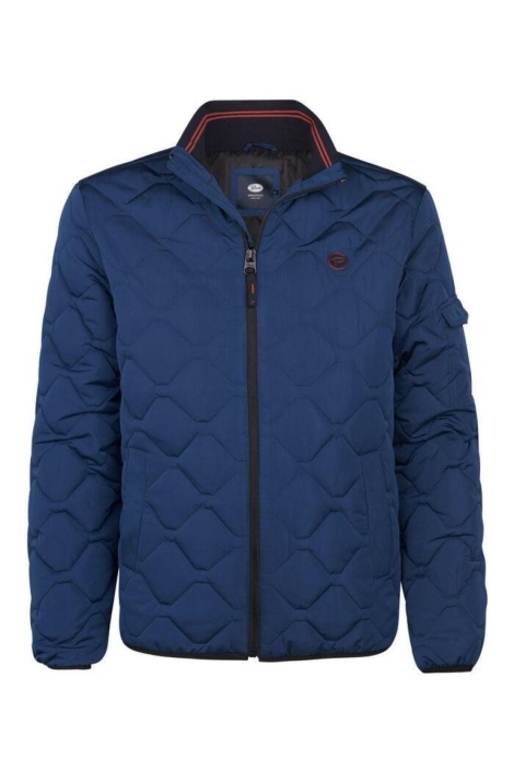 Petrol Industries blauwe heren jas | Vooraanzicht