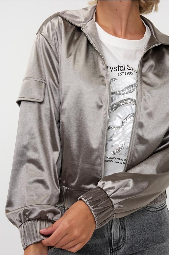 EsQualo zilveren dames vest | Close up