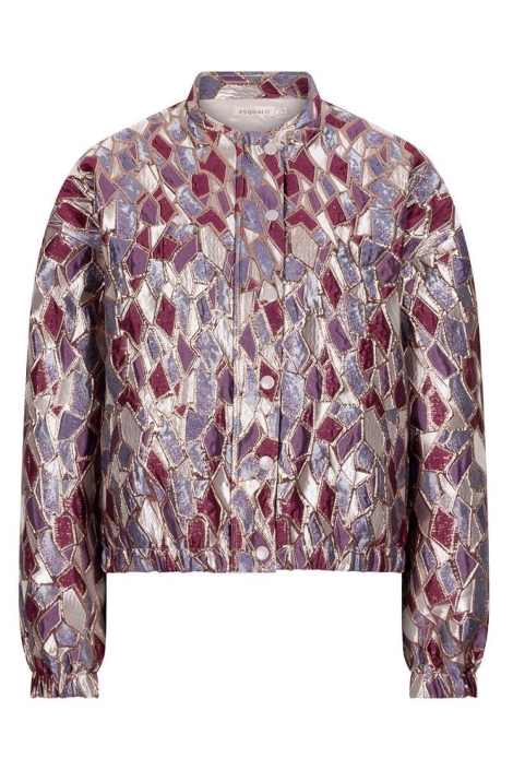 EsQualo multi color dames jas | Vooraanzicht