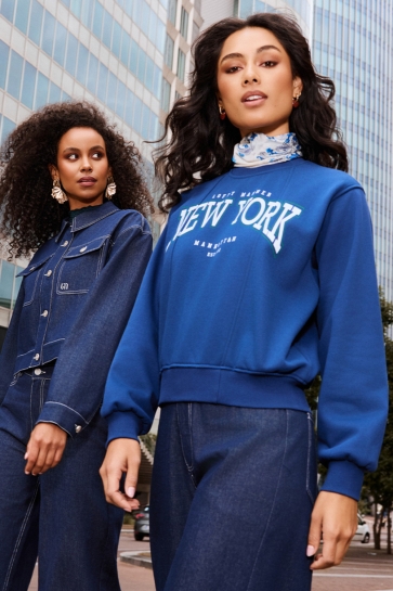 Lofty Manner Trui SWEATER EMMY QJ11 414 navy blue