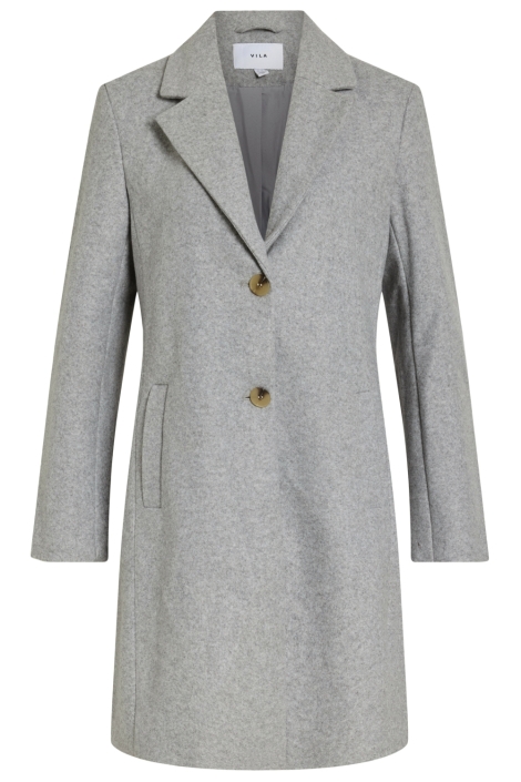 Vila grijze dames jas | Vooraanzicht