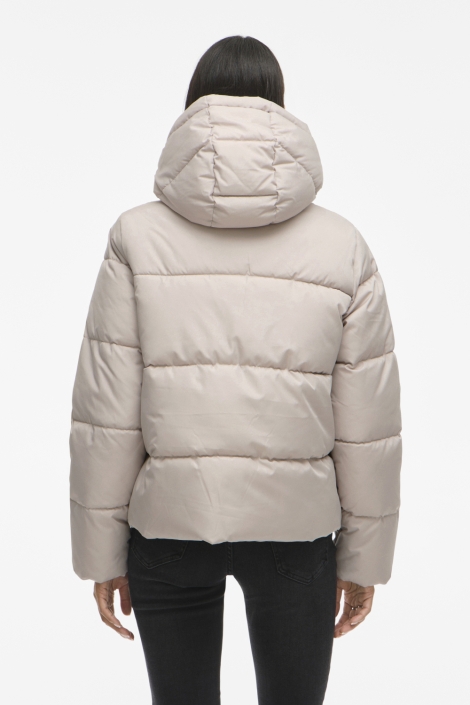 Vila grijze dames jas | Model achteraanzicht