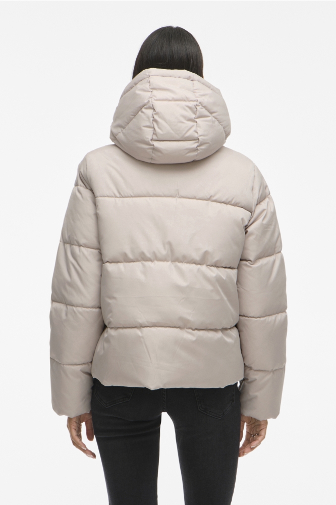 Vila grijze dames jas | Model achteraanzicht