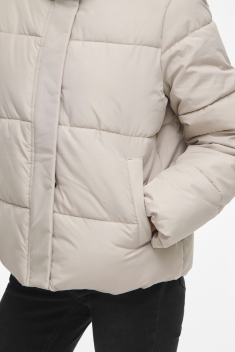 Vila grijze dames jas | Close up