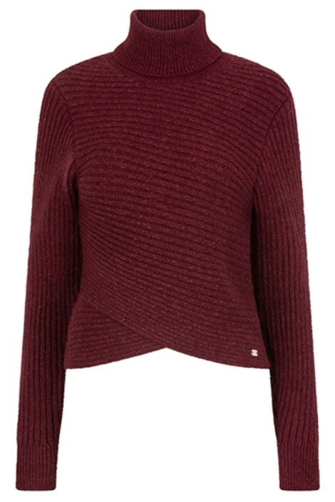 Lofty Manner bordeaux dames trui | Vooraanzicht