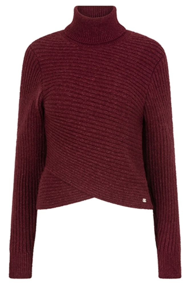 Lofty Manner bordeaux dames trui | Vooraanzicht