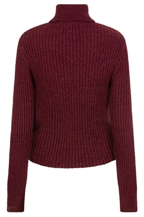 Lofty Manner bordeaux dames trui | Achteraanzicht
