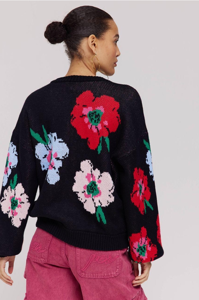 Harper & Yve zwarte dames vest | Model achteraanzicht