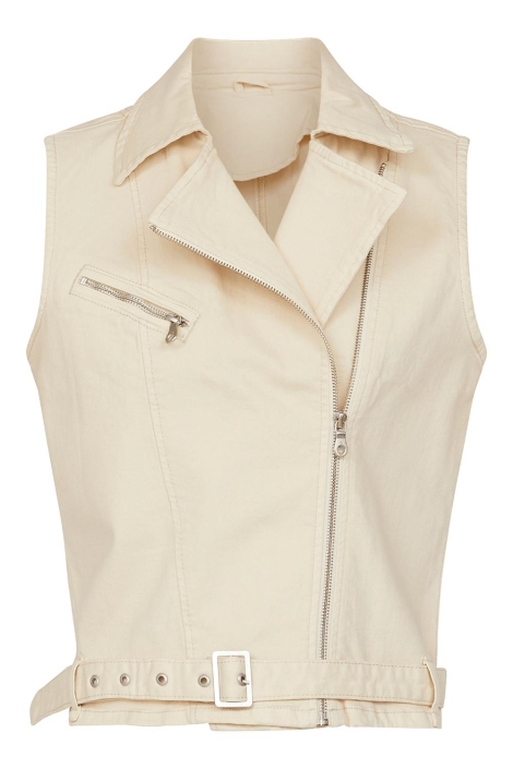 SisterS point beige dames gilet | Vooraanzicht