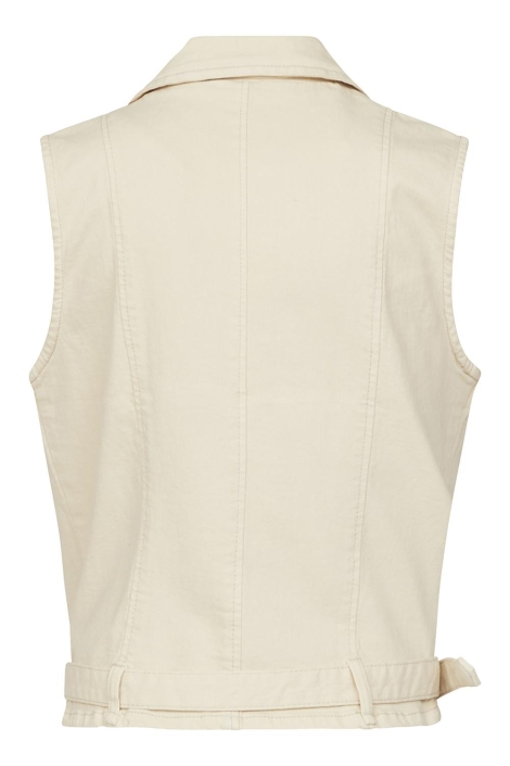 SisterS point beige dames gilet | Achteraanzicht